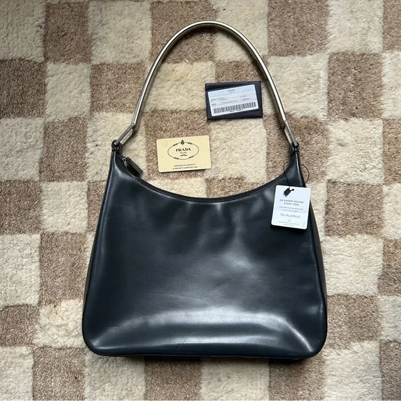 Prada | Bags | Prada Vintage Vitello Metallo Cleo Shoulder Bag W